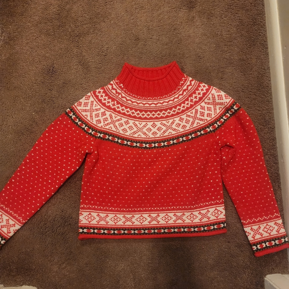 NWOT J.Crew Fair Isle 2025 Rollneck™ sweater in vintage wool, Sz S